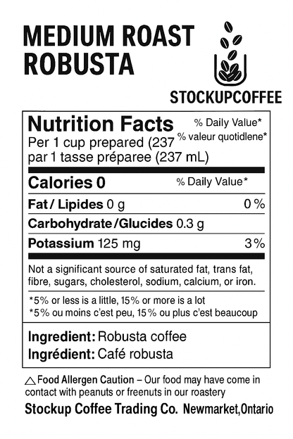 SIGNATURE MEDIUM ROAST - ROBUSTA BEAN